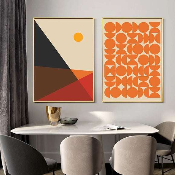 Colorful Graphic Shapes Canvas Print
