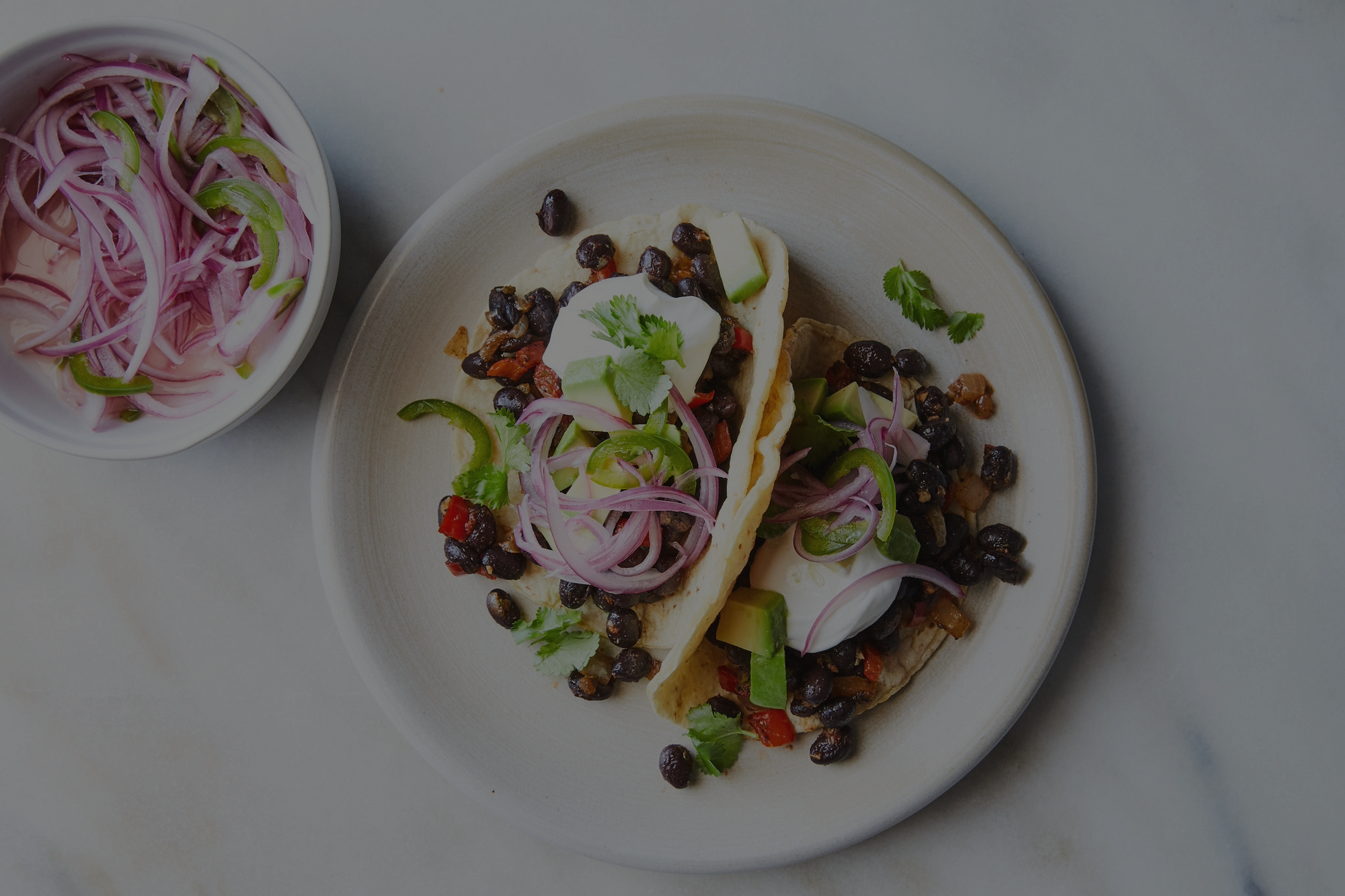 Avocado and Black Bean Tacos