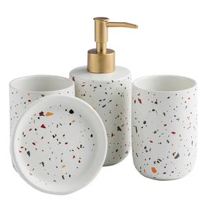 European Painted Ceramic Bathroom Accessories