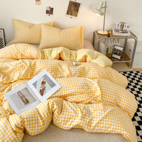 Trendy Reversible Plaid Duvet Cover