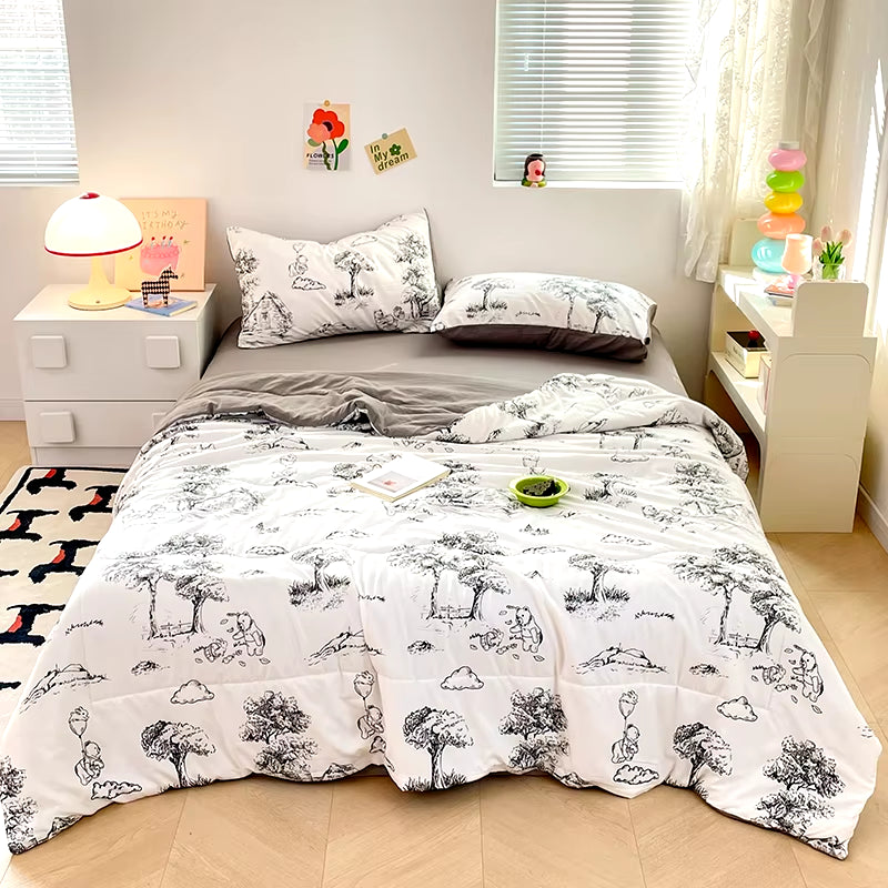 Playful Printed Quilt Duvet