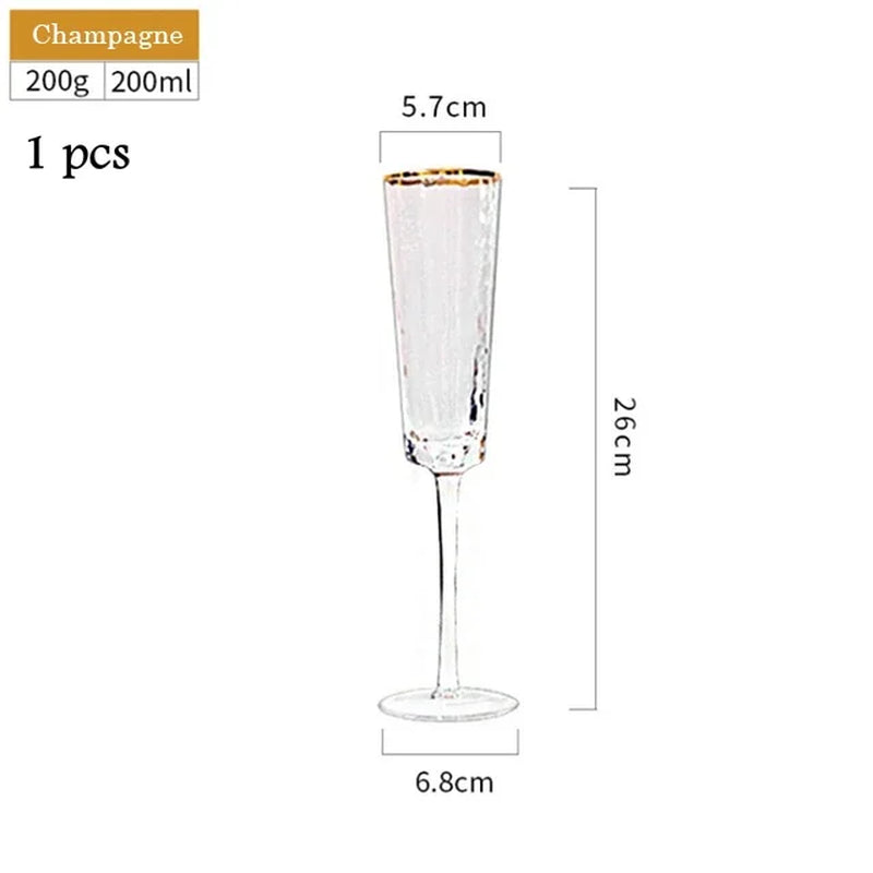 Golden Edge Cocktail Glasses