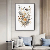 Watercolor Wildflowers Wall Prints