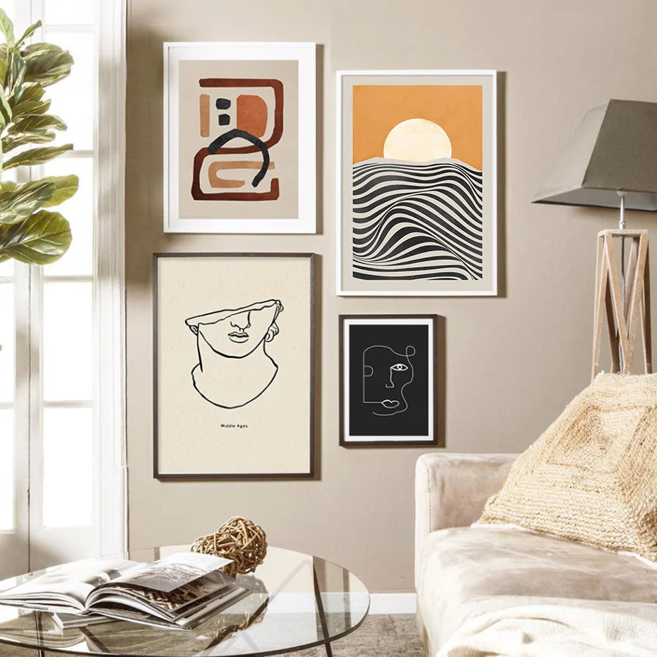 Mid-Century Geometric Wall Prints