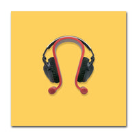 Colorful Microphone & Headphone Wall Prints