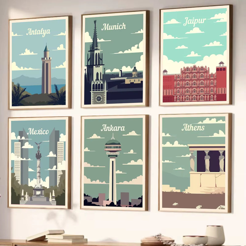 World Famous Cities Architecture Wall Prints