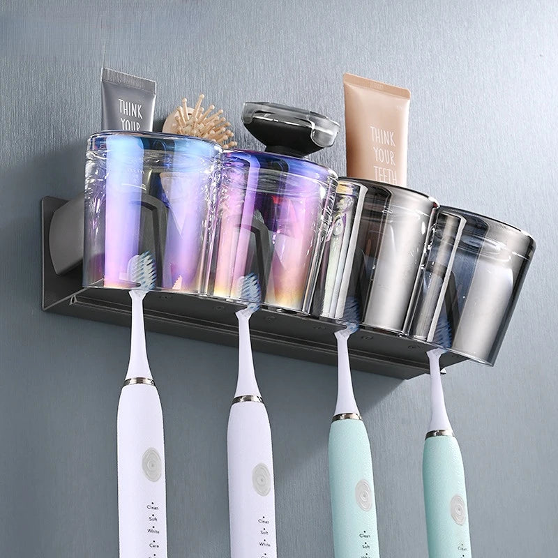 Modern Metal Toothbrush Holder