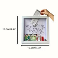 Travel-Themed Shadow Box Photo Frame