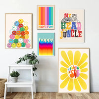 Rainbow Sunshine Fun Wall Prints