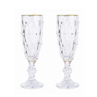 Transparent Golden Edge Champagne Glass