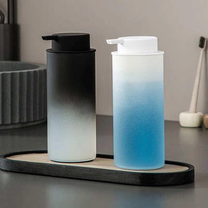 Frosted Glass Lotion & Soap Dispensers