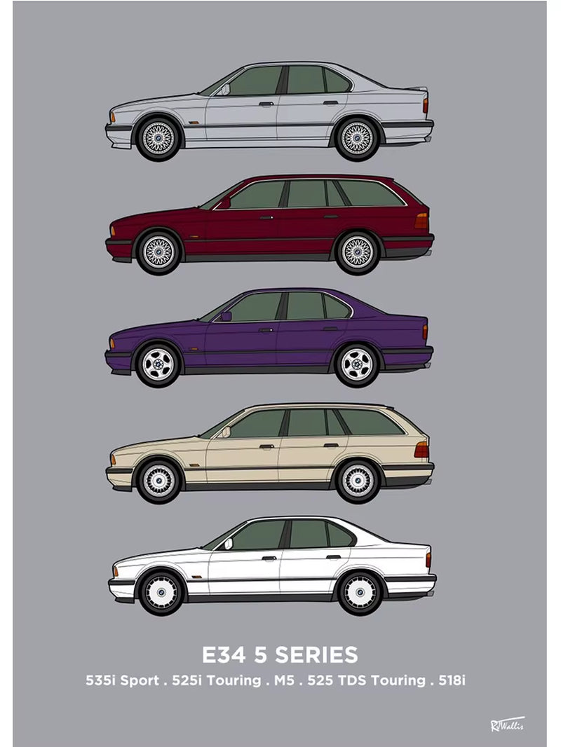 Rover Classic Car Wall Print