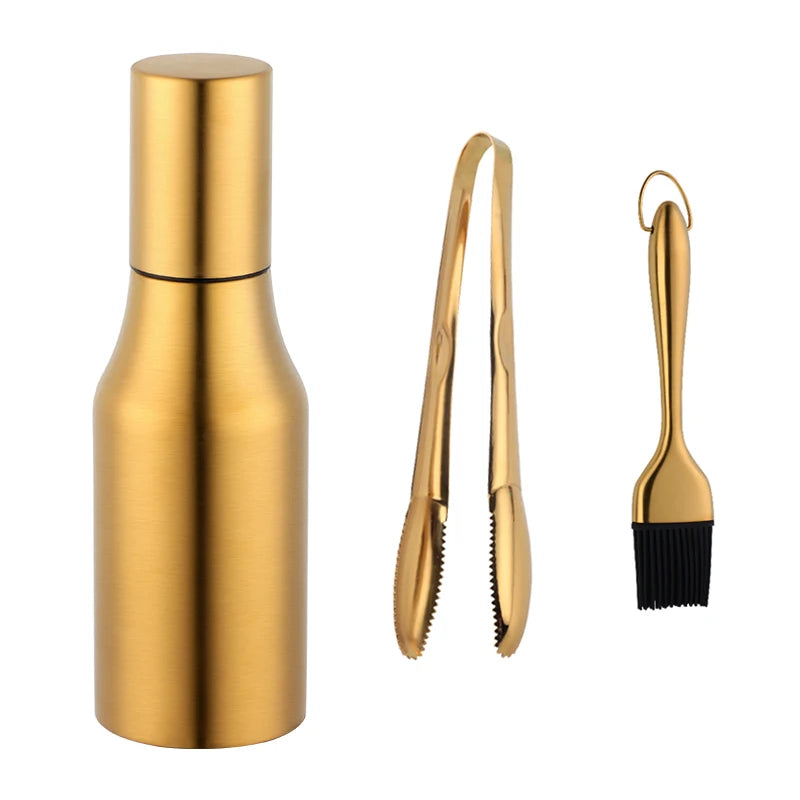 Leak-Proof Stainless Steel Oil Bottles