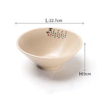 Japanese Round Plastic Ramen Bowl