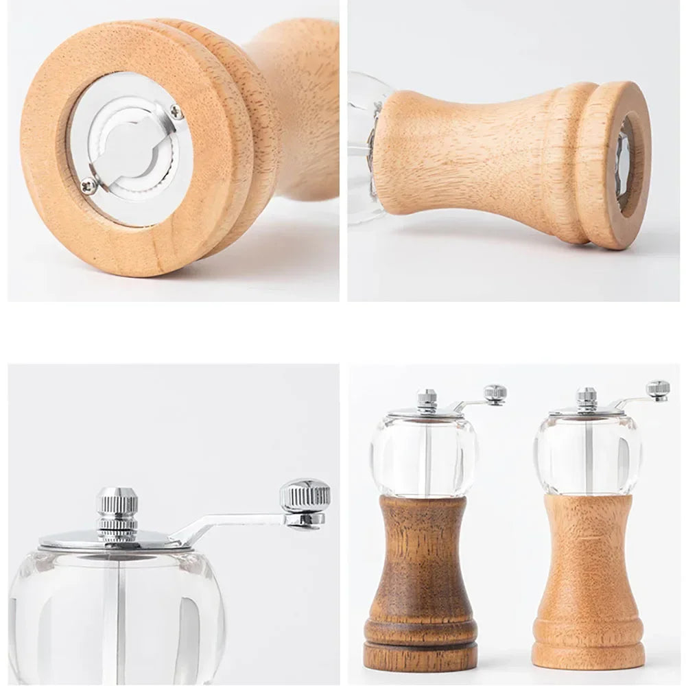 Wooden Salt and Pepper Grinders