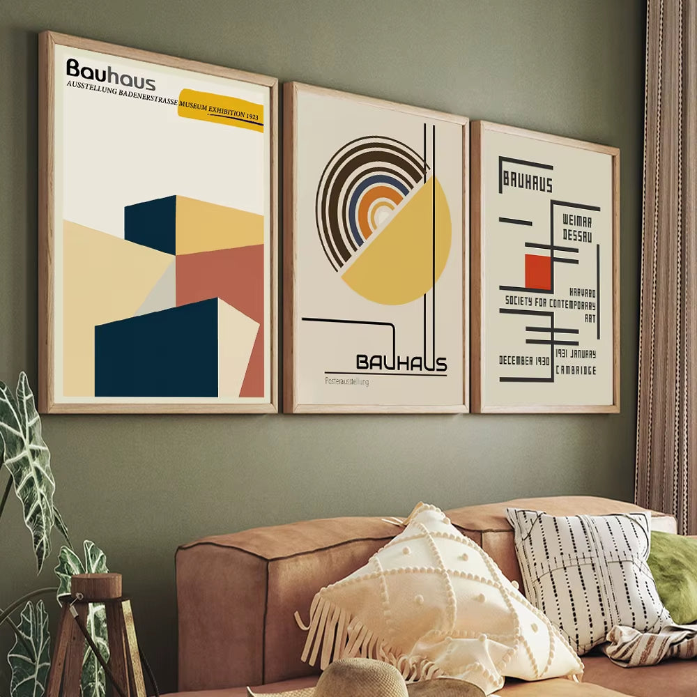 Bauhaus Modern Abstract Geometric Wall Prints