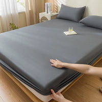 100% Waterproof Mattress Covers Protector Adjustable Non-Slip Bed Fitted Sheet with Elastic Band for Queen King 90/140/160/200