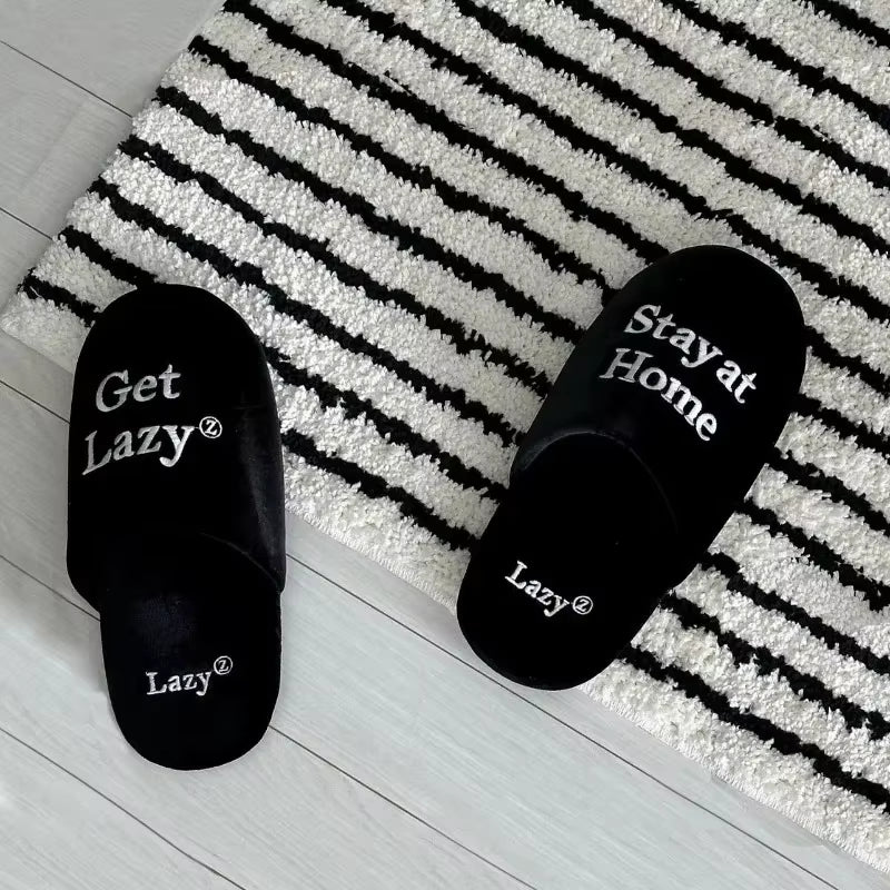 Ins Tufted Stripes Rug High-Quality Flocking Anti-Slip Carpet Bathroom Quickly Absorbent Floor Mat House Decoration Bedside Rug