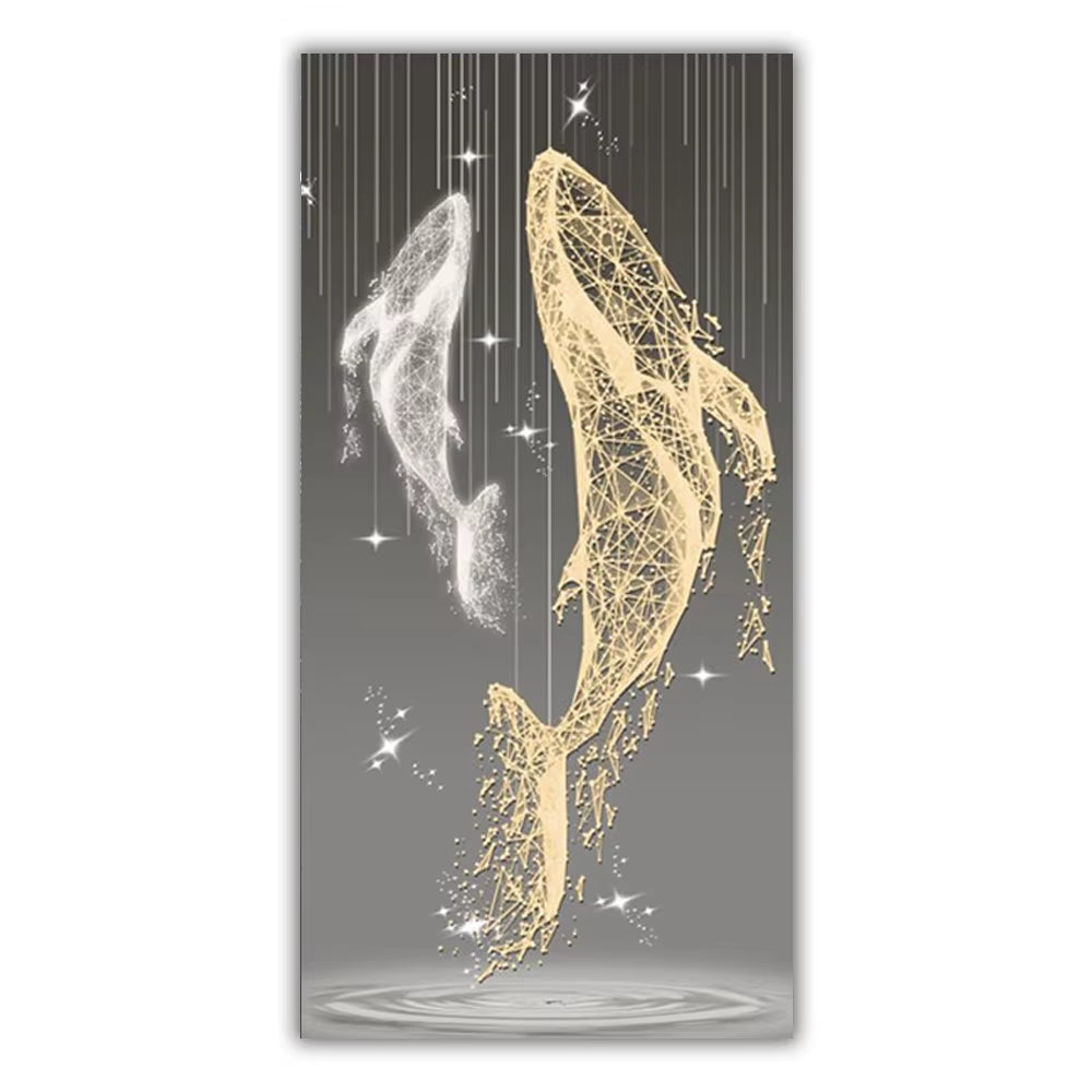 Luxury Luminous Whale Wall Prints