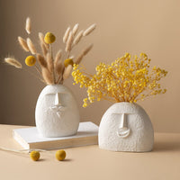 Nordic Style Face-Shaped Vases