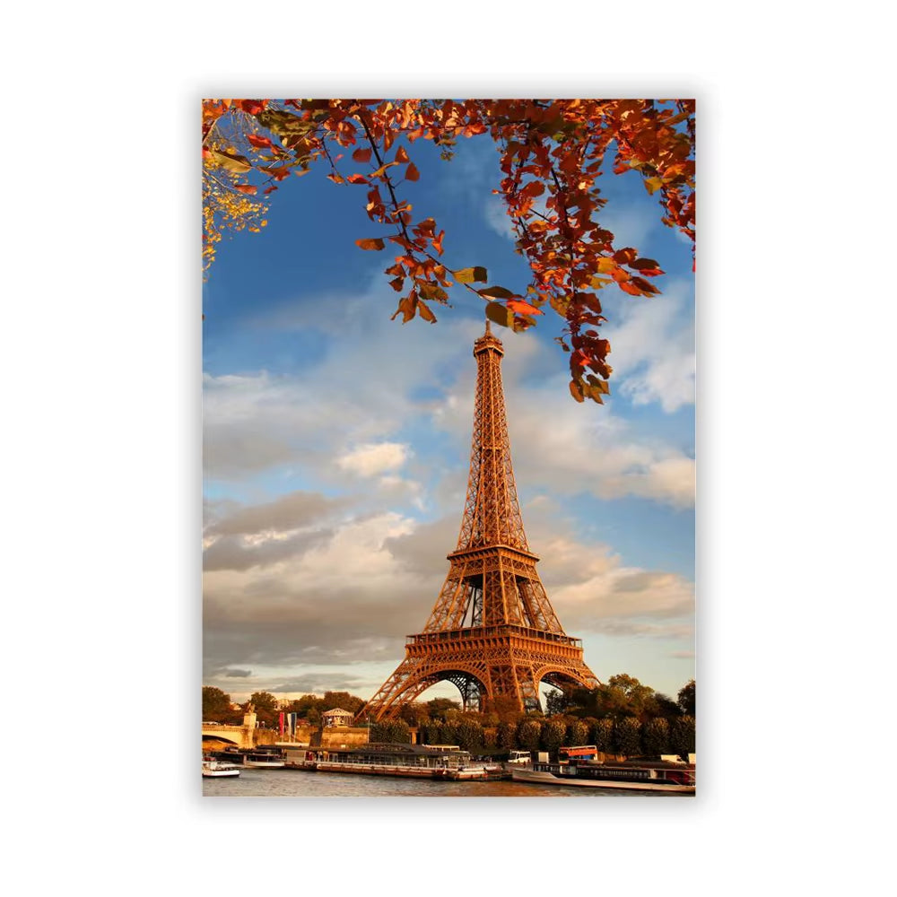 Paris Tower Seasonal Landscape Wall Prints