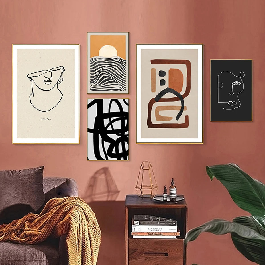 Mid-Century Geometric Wall Prints