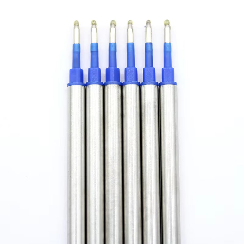 6 Pcs/Lot High Quality Beads Pen Refill Ball Rolling Ball Pen Refill School Office Stationery