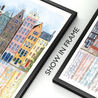 Colorful Buildings Wall Prints