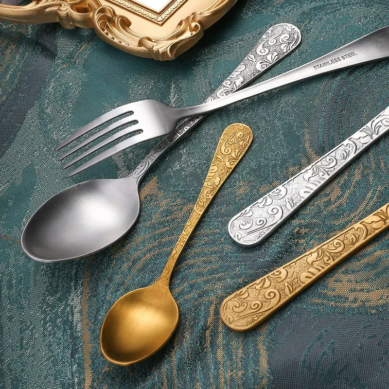 Phoenix Patterned Cutlery Set (Stainless Steel)