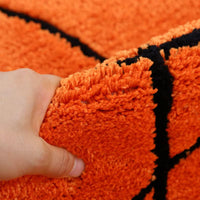 80X80Cm Tufted Plush Football Basketball Baseball Area Rug Anti-Slip Floor Mat Bedside Rugs round Carpets for Living Room Decor