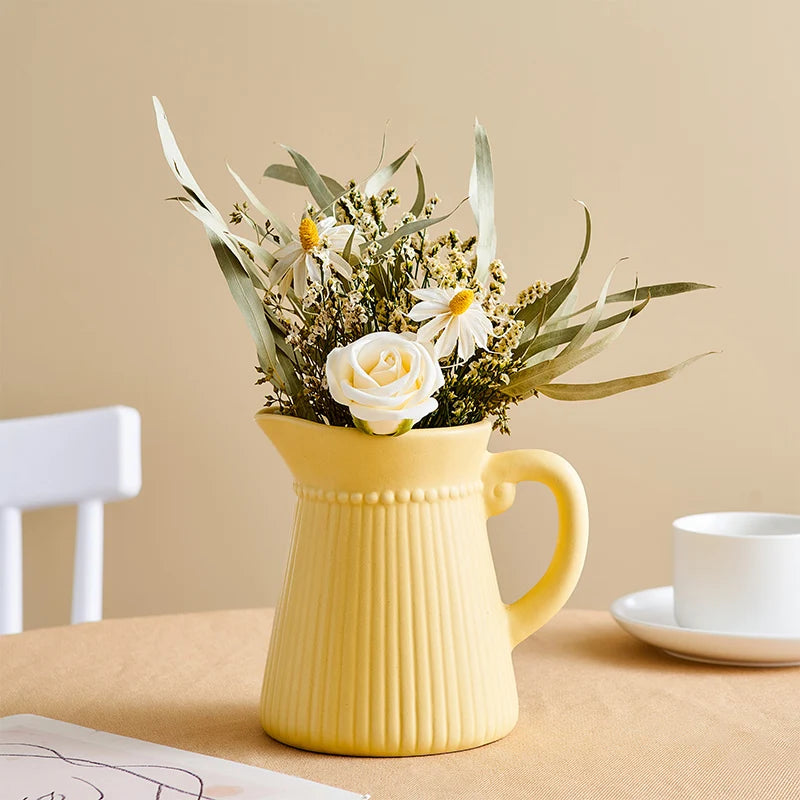 Kettle Ceramic Flower Vase