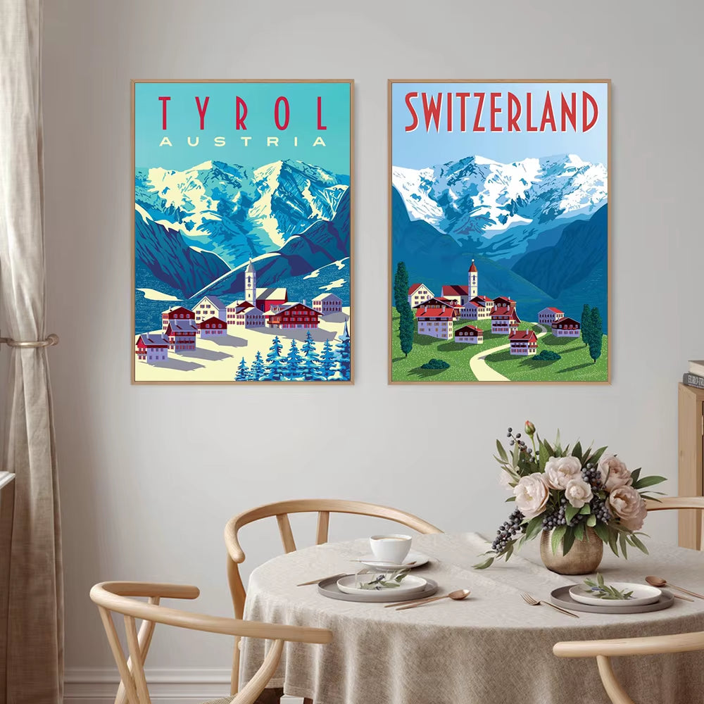 Modern City Landscape Wall Prints