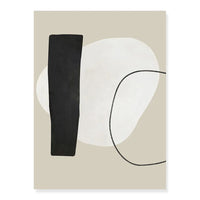 Beige and Black Lined Wall Prints