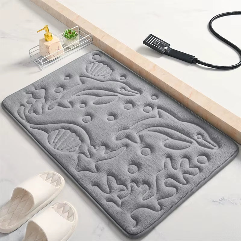 Marine Embossed Bath Mat