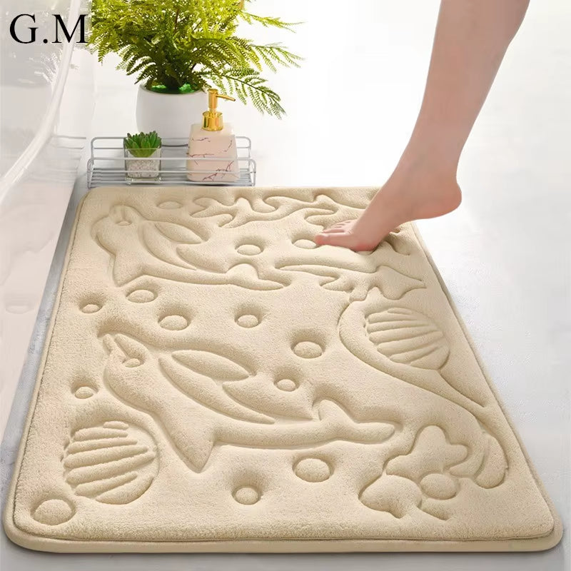 Marine Embossed Bath Mat