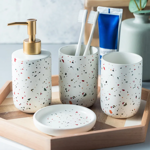 European Painted Ceramic Bathroom Accessories