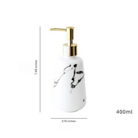 Ceramic Marble Gold Soap Dispenser