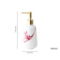 Ceramic Marble Gold Soap Dispenser