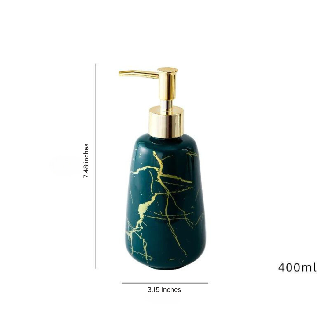 Ceramic Marble Gold Soap Dispenser