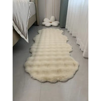 Plush Irregular Bubble Fleece Area Rug