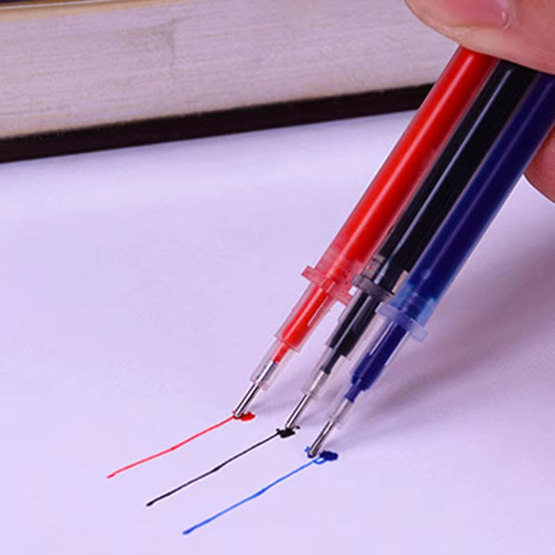 20 Pcs/Set Gel Pen Refills Rods 0.38Mm Black Blue Red Ink Neutral Pen Washable Handle Refill Rod School Supplies Stationery