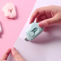 Kawaii Mini Utility Knife Clouds Retractable Portable Letter Opener Cute Scrapbooking Toolsexpress Box Knife Paper Stationery