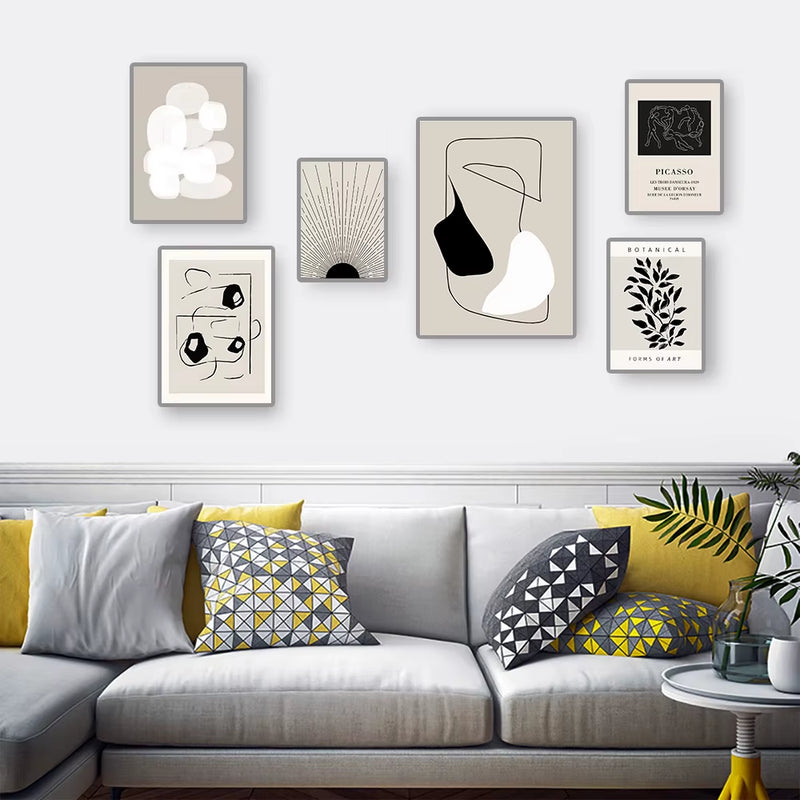 Black and White Geometric Wall Prints