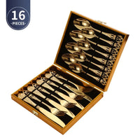 4-Piece Gold Royal European Cutlery Set