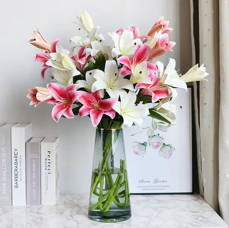 Artificial Lily Flowers for Displays