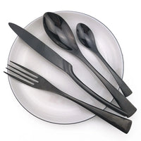 Luxury Champagne Stainless Steel Silverware Set