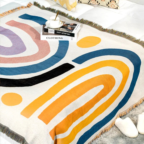 Pastel Rainbow Outdoor Blanket