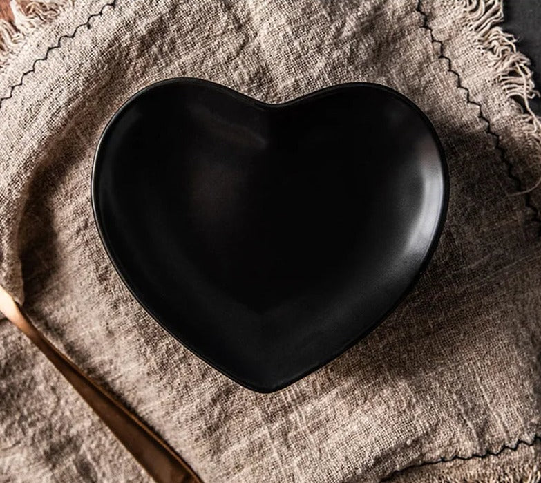 Morandi Heart-Shaped Ceramic Plates