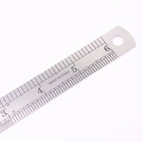 1PCS 15Cm 6 Inch Ruler Precision Stainless Steel Metal Ruler Double-Sided Learning Office Stationery Writing Supplies