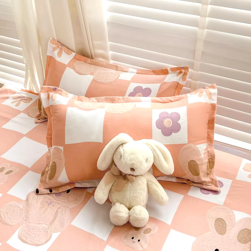 Plush Patterned Pillowcase Set